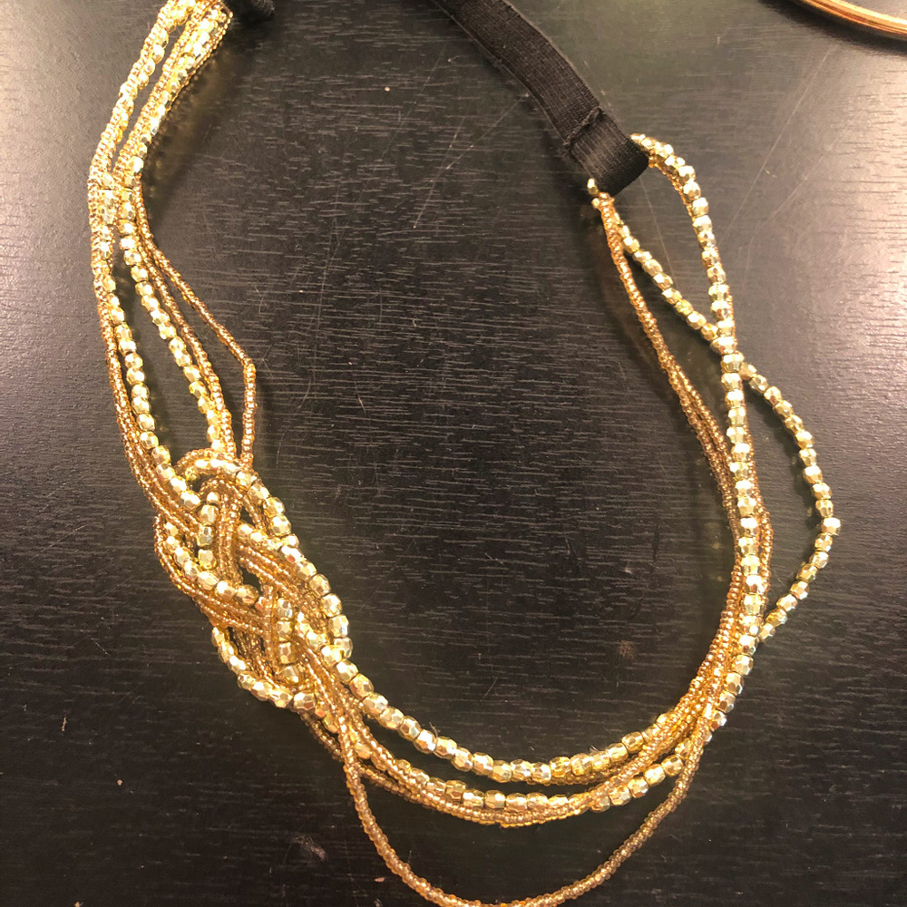 Gold & Black Jewelry Headband